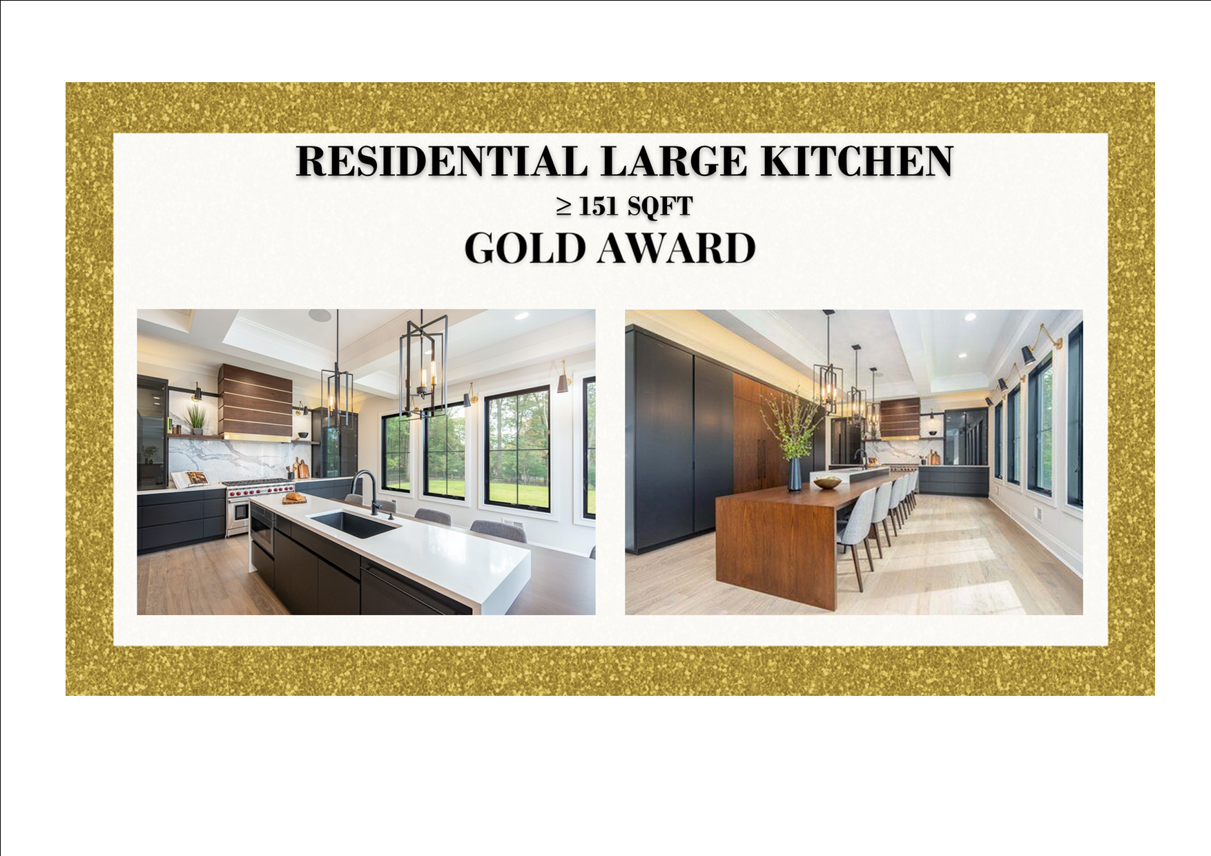 Gold Award Winner Residential Large Kitchen