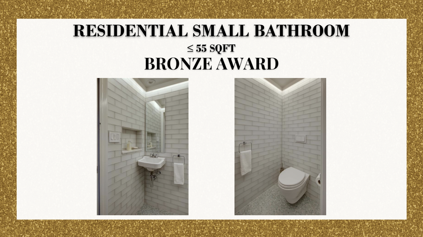 Bronze Winner Residential Small Bathroom: ≤ 55 SQFT