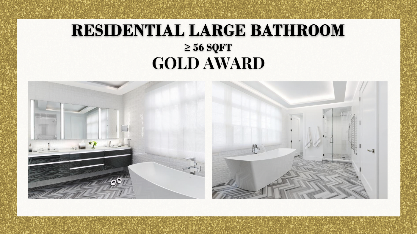 Gold Winner Residential Large Bathroom: ≥ 56 SQFT